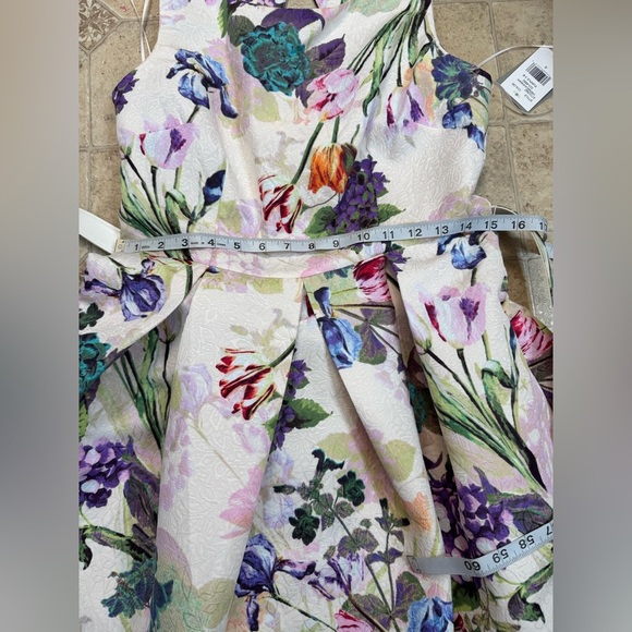 NWT Women’s Danny and Nicole A-Line Floral Sleeveless Dress w/ Pockets size 6 - Picture 8 of 13